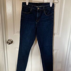 J Brand Maria Dark Wash High Rise Skinny Jeans